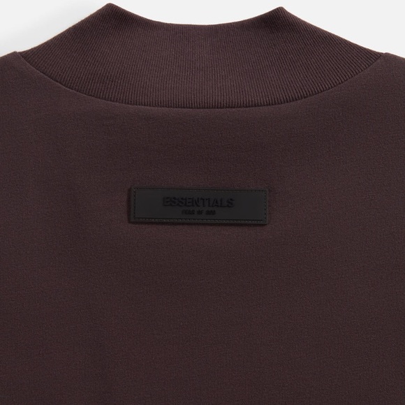 ESSENTIALS Plum Crewneck Long Sleeve Tee - Picture 12 of 12